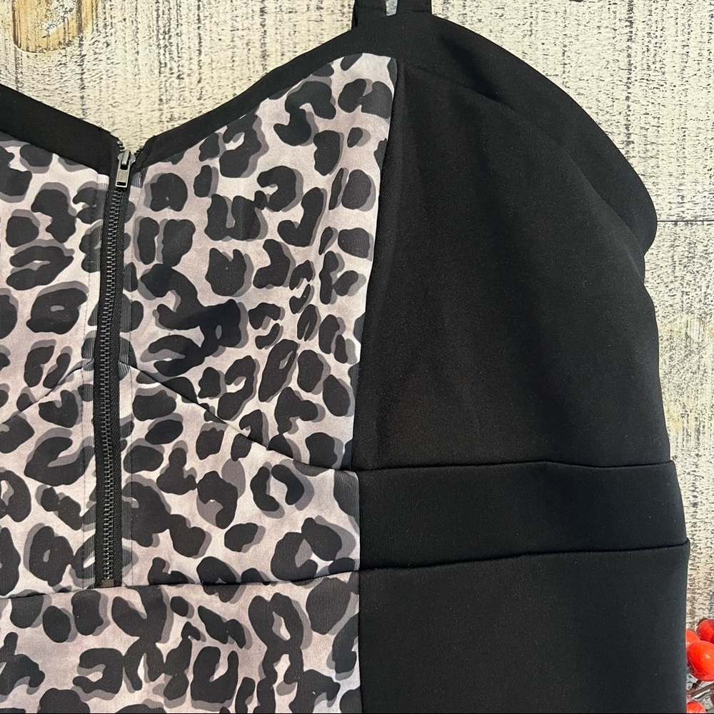 Torrid Cheetah Printer Color Block Insert Tank Bo… - image 3